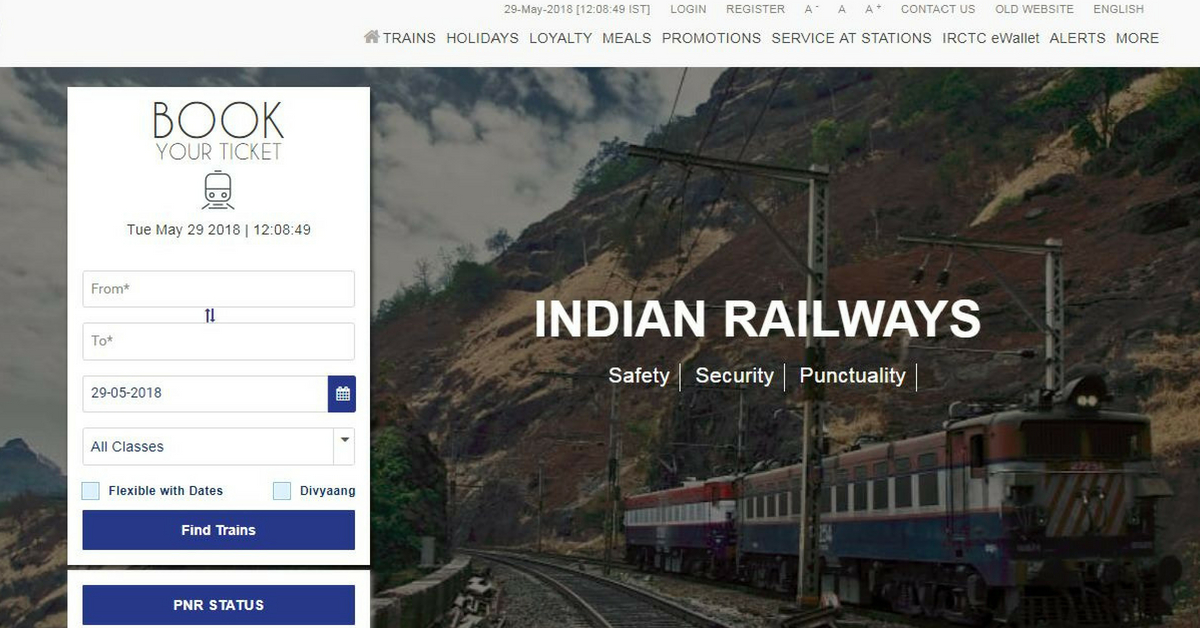 With a simple, clean layout, the new website is minimal and will be a smoother experience, feels the IRCTC. Image Credit: IRCTC