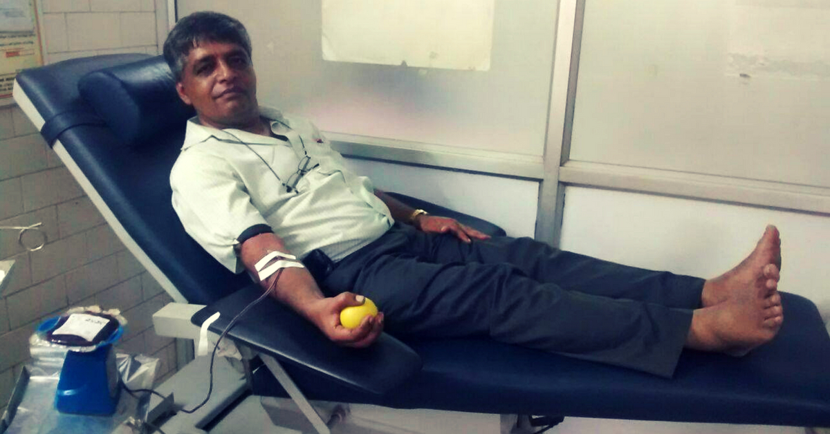 58-YO Bengaluru Man Travels 200 Kms, Saves Life of Stranger With Rare Blood Group!