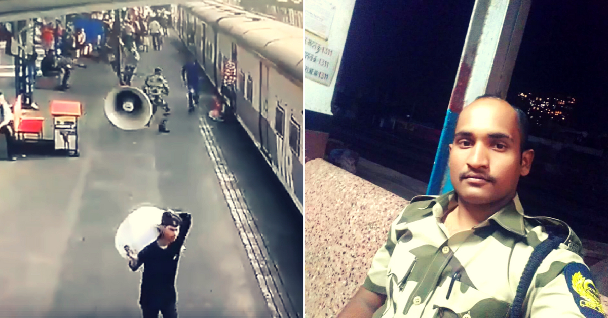 How a State Security Force Jawan Saved a Toddler from Being Run over by the Train!