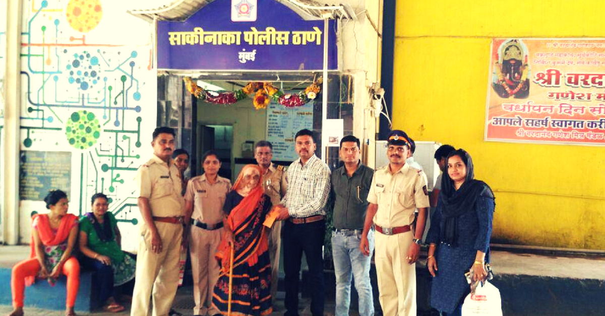 Mumbai Cops Go Beyond Duty, Raise 23K For 65-Year-Old Homeless Woman!