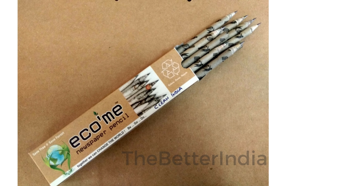 newspaper pencil recycle