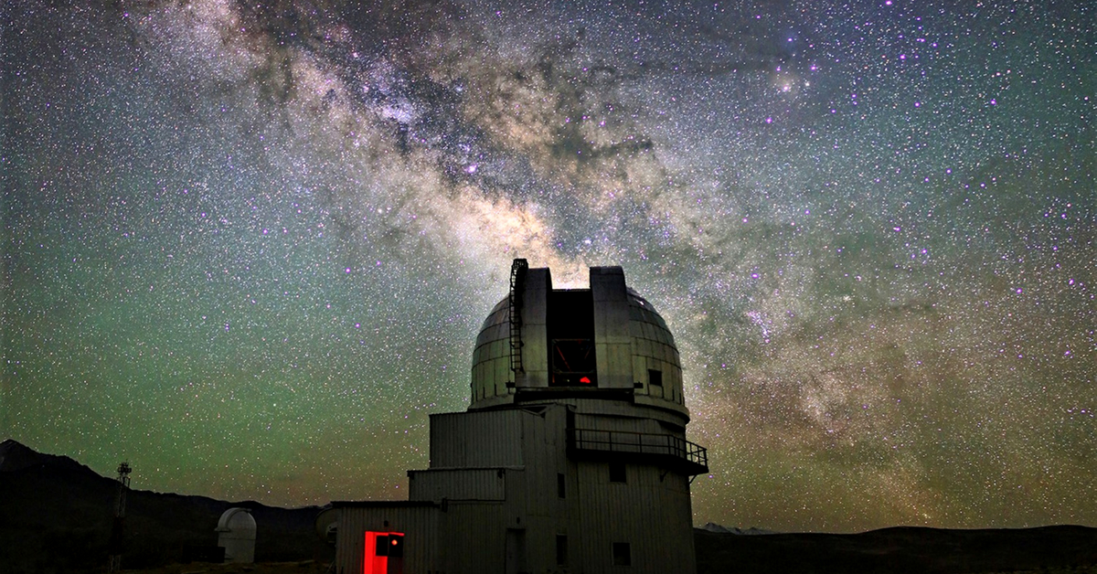 Recently, Indian Astronomical Observatory in Ladakh captured