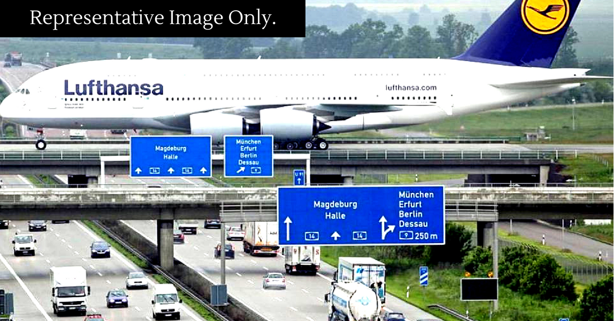 At the Leipzig Airport, aircraft pass over the highway which has traffic, and UP will allegedly have something similar.Representative image only. Image Credit: Civil Engineer Discoveries