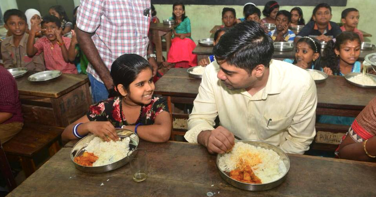 Kerala IAS Officer Joins Govt. School Kids For Mid-Day Meal, Wins Hearts!