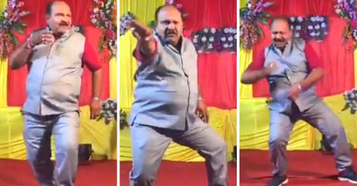 'Dancing Uncle', has become a sensation in India due to his slick moves and immeasurable talent.Image Credit:- <a href="https://twitter.com/Ambi_guity/status/1002769133589520384">Ambika</a>