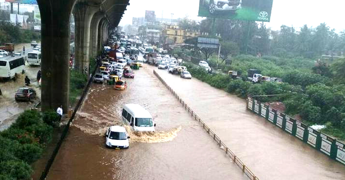 Don't get stranded in the floods, in Bengaluru. Get updates via the upcoming app, and plan accordingly.Image Credit:- Noorunnisa Imran