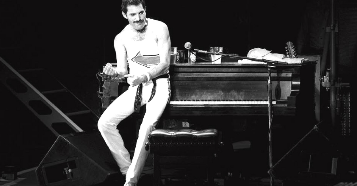 Freddie Mercury found global success as the frontman of enigmatic rock band Queen. Image Credit: Freddie Mercury