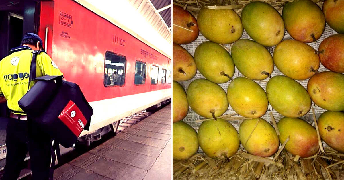 Fresh, organic Alphonso mangoes and warm food, courtesy IRCTC! Image Credit: Ministry of Railways