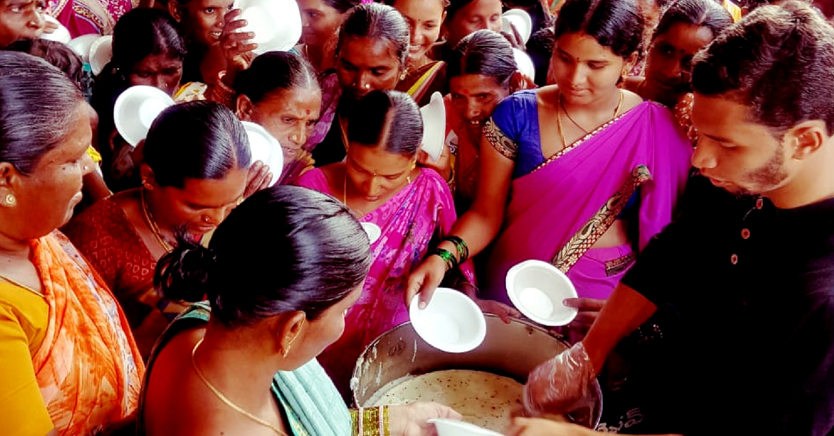 Hyderabad Boy Uses Money From Own Pocket to Feed 1000 Needy People Everyday!