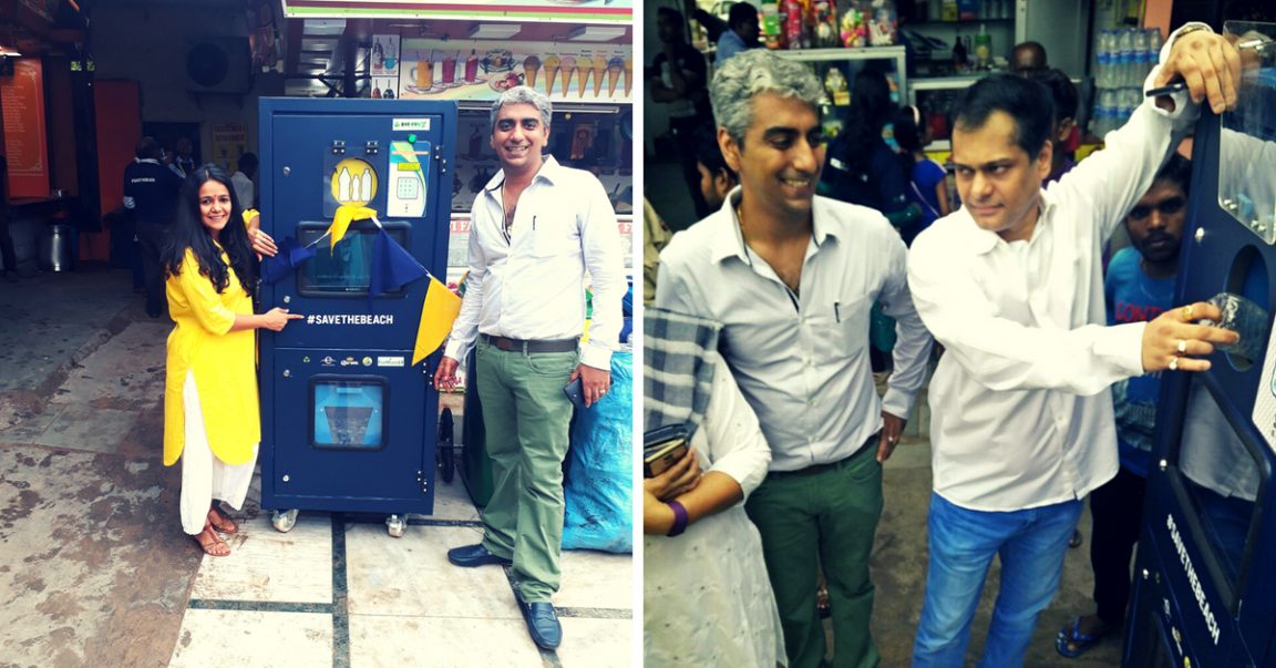 Kiosk at Juhu Beach Can Recycle over 8,64,000 Plastic Bottles a Year!