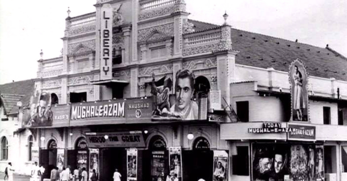 Liberty Cinema, Mumbai, is an art-deco theatre, and screened the Bollywood classic Mughal-e-Azam for 6 years. Image Credit: Dinakar Patnaik