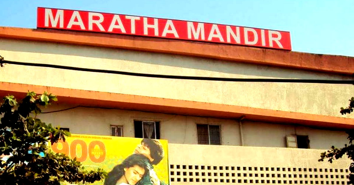 Mumbai's Maratha Mandir, is iconic, and ran Dilwale Dulhaniya Le Jaayenge for 20 years. Image Credit: Mumbai Darshan