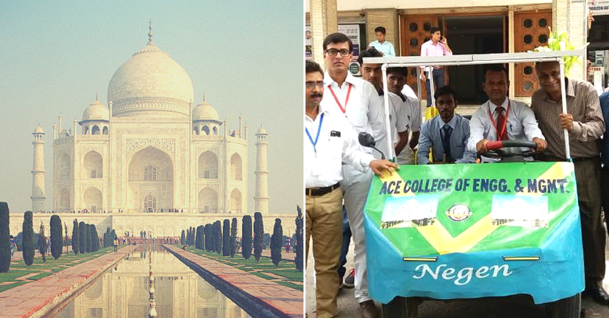 Agra Students Build Solar Car from Recycled Material to Protect Taj from Pollution!