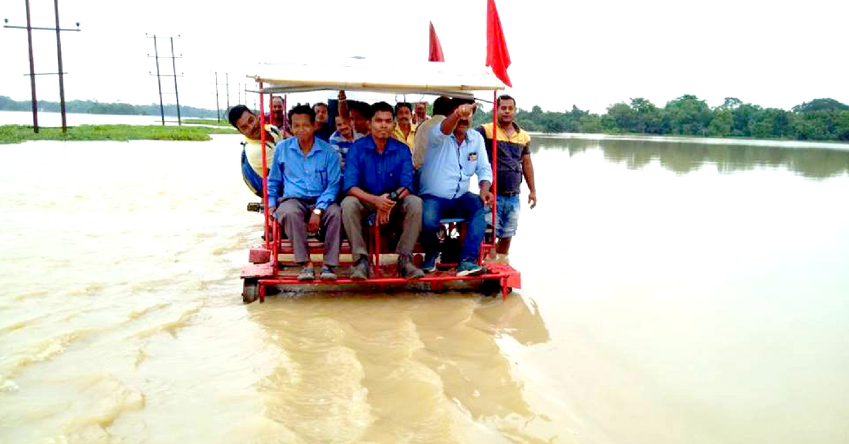 The Railways is helping flood victims in Assam.Northeast Frontier Railway