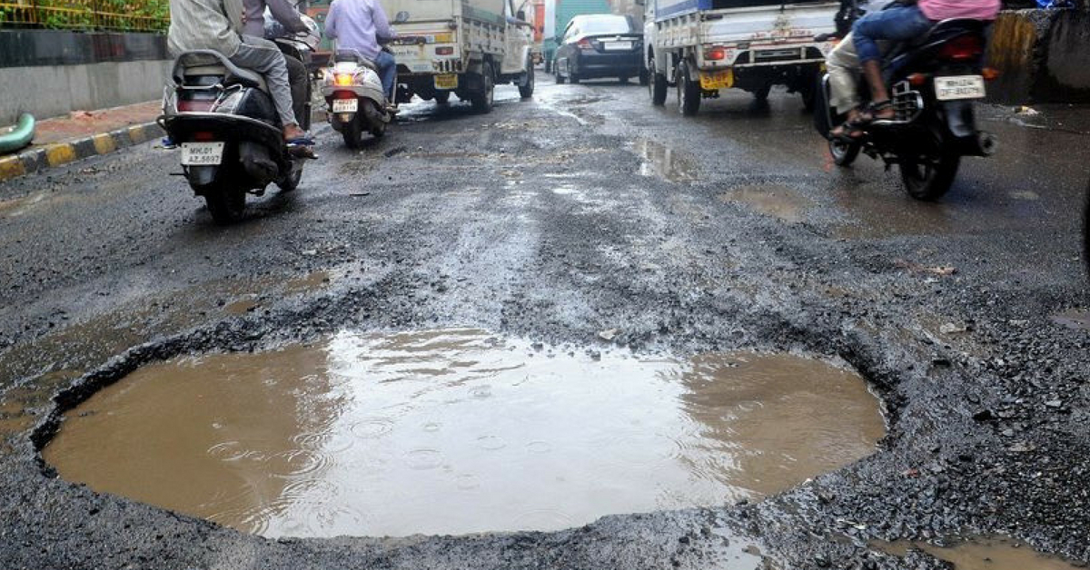 Potholes in Indian roads