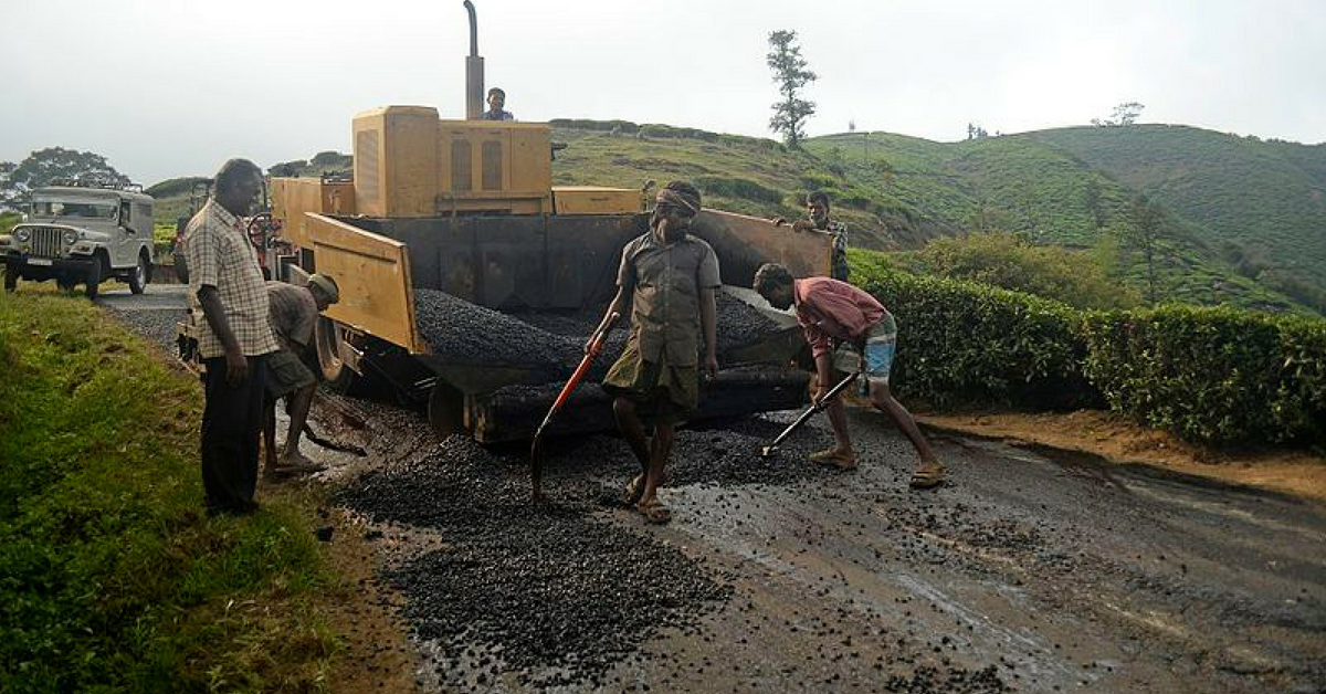 Road construction in India