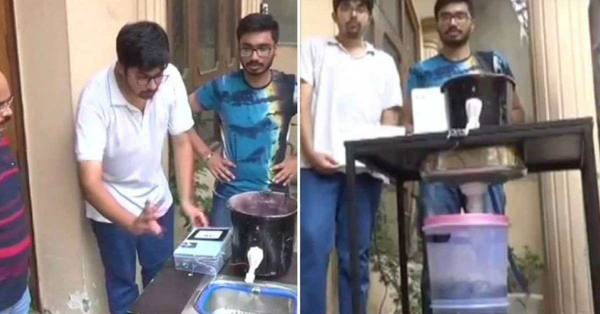 UP Engineering students develop smart wash basin to detect water leakage