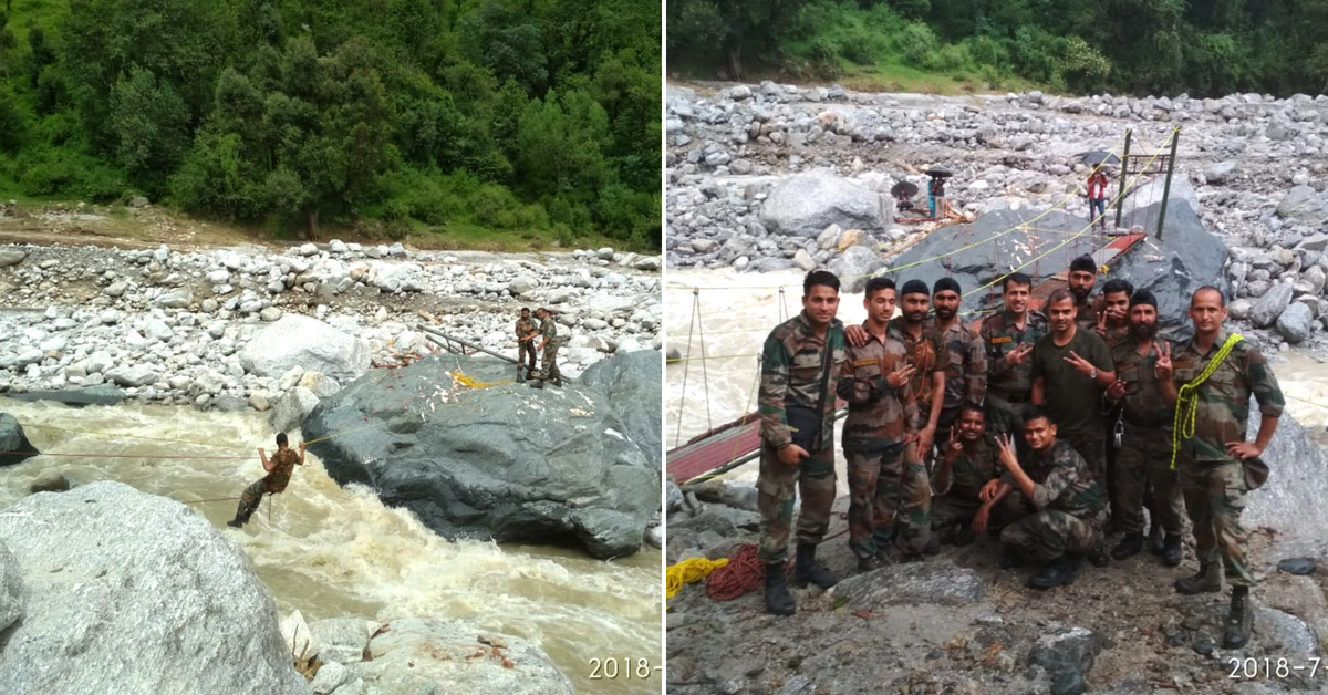 When a Broken Bridge Stranded 41 Families, the Army Built a New One in Just 36 Hours!