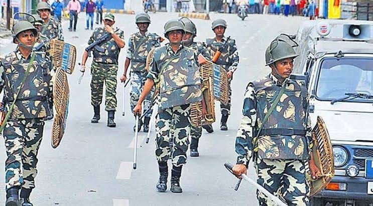 Armed police overseeing secuirity in the state following the release second and final draft of Assam NRC. (Source: Facebook/Barak Valley Updates)