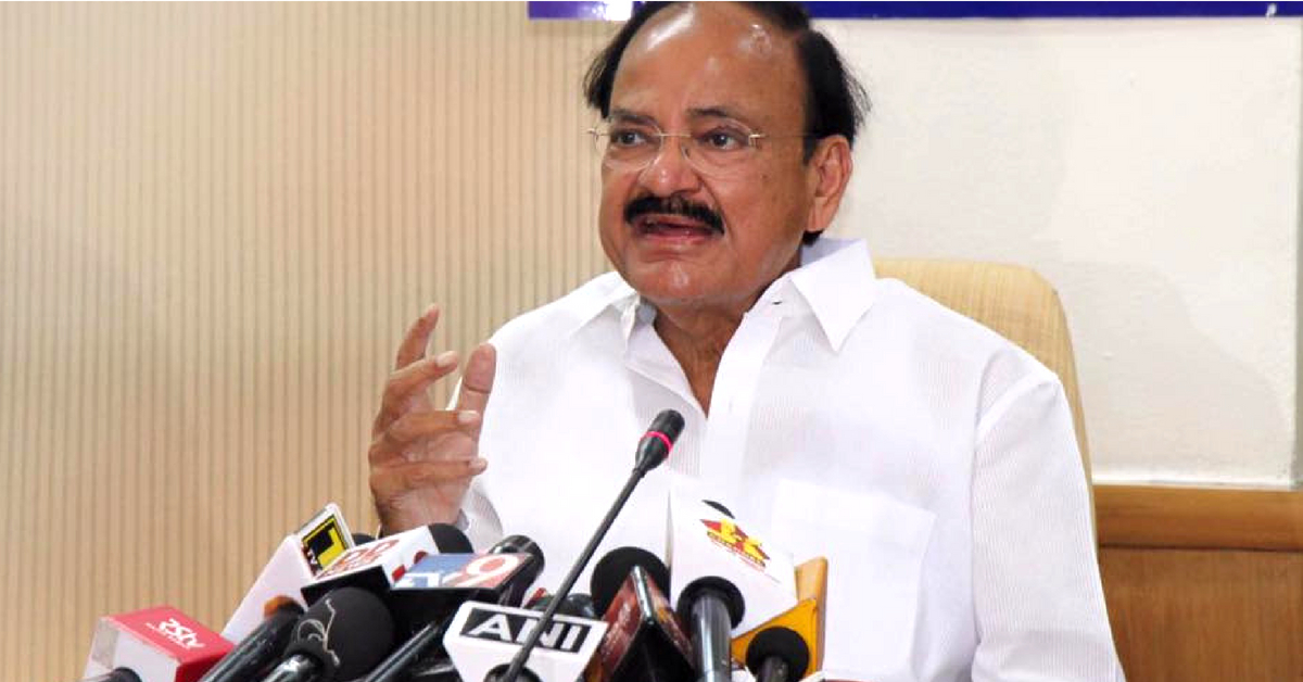 M Venkaiah Naidu, Rajya Sabha Chairman, announced that all 22 scheduled languages will be spoken from the Monsoon Session of Parliament.Image credit: M Venkaiah Naidu