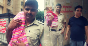 Brave Cop Wades Through Chest-Deep Water to Save Infant After Father's Tweet!