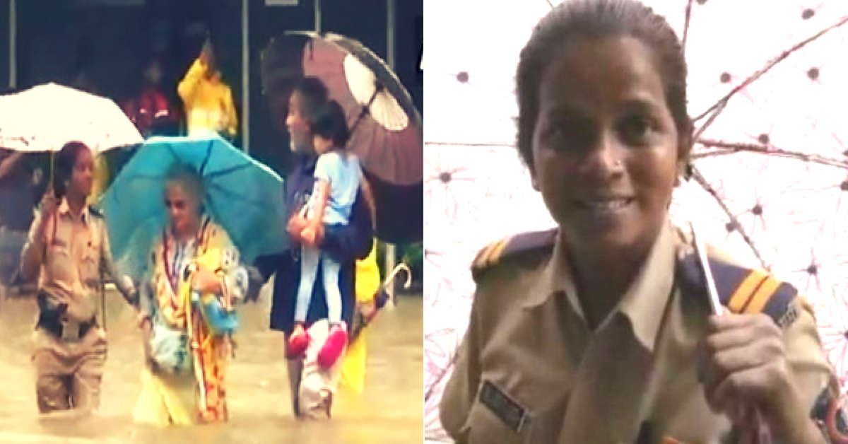 Mumbai Cop Chooses Duty over Safety, Wades Through Knee-Deep Waters to Help Locals