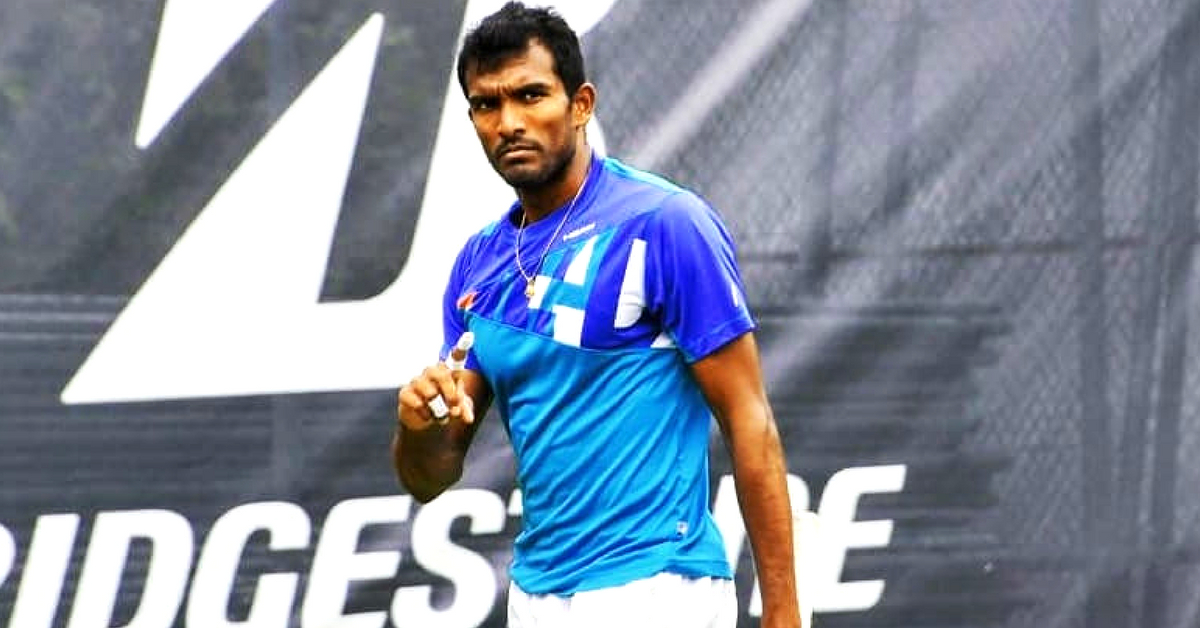 N Sriram Balaji, of the Madras Sappers, is the first Indian Army officer to qualify for Wimbledon. Image Credit: N Sriram Balaji