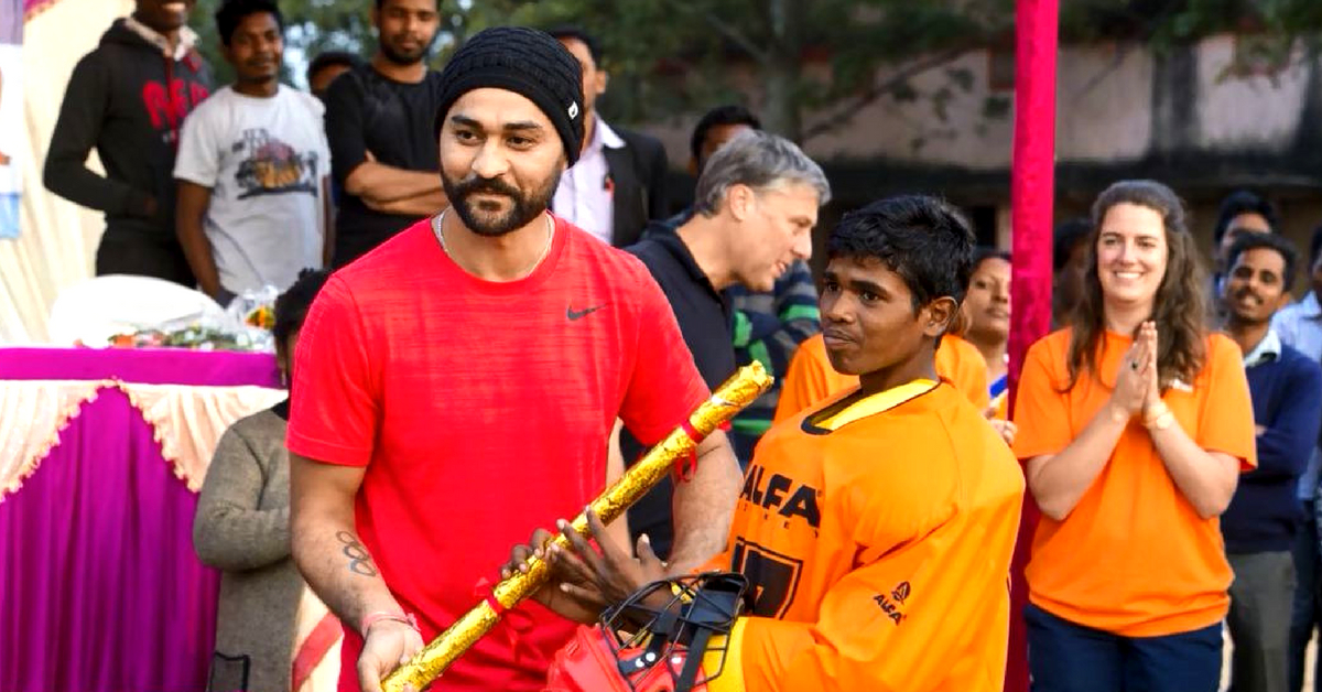 Sandeep Singh coaches youngsters at the academy, honing their skills so they can take their game to the next level.Sandeep Singh