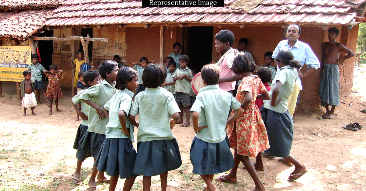 The school in West Bengal, will soon have a shed so students can eat their meals comfortably. Representative Image Only. Photo Source. 