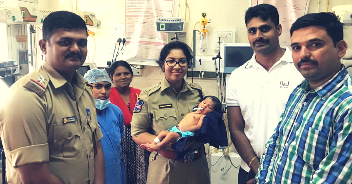 cops rescue 6-day-old baby