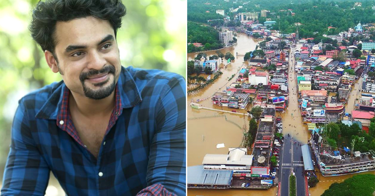 Actor Tovino Thomas has thrown his home open to those who are stranded due to the Kerala floods. Image Credit (Left)- Arun Krishna Photography and (Right) Vishal Photography Pala