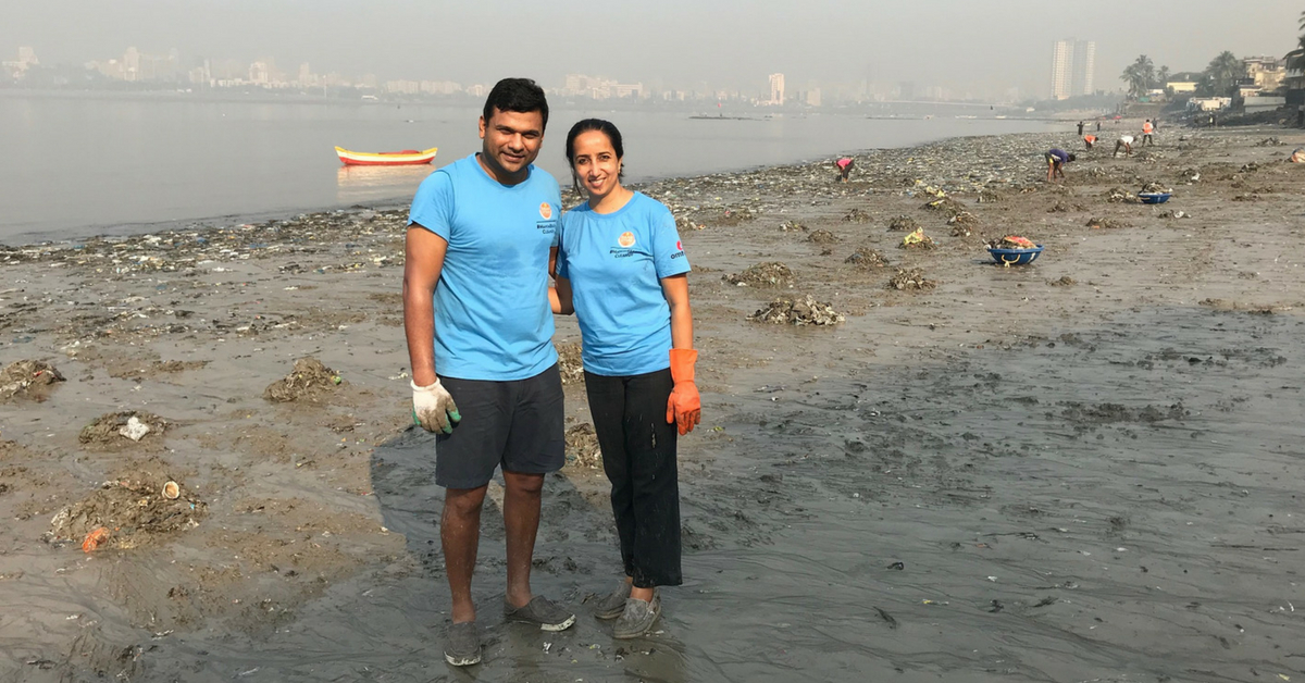 Clearing 500+ Tonnes of Garbage, Mumbai Couple Keeps Mahim Beach ‘Alive’!