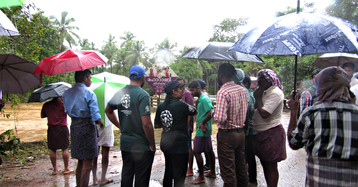 In Kerala HSI volunteered to save stranded animals in the floods.