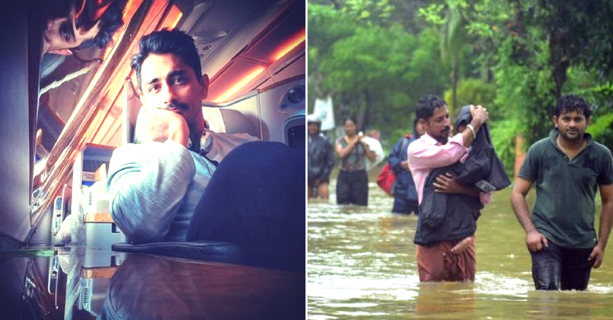 An Internet Challenge for Good: Join Actor Siddharth’s ‘Kerala Donation Challenge’ Now!