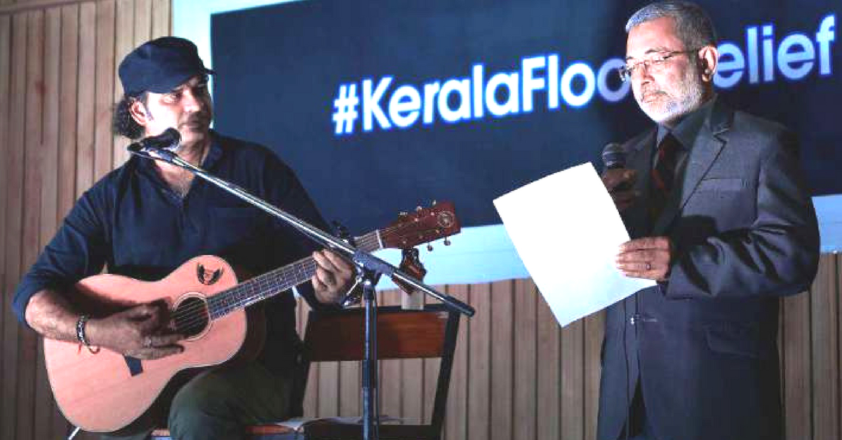 Supreme Court judge Justice Kurian Joseph and singer Mohit Chauhan at the event. (Source: Twitter/TickTick News)