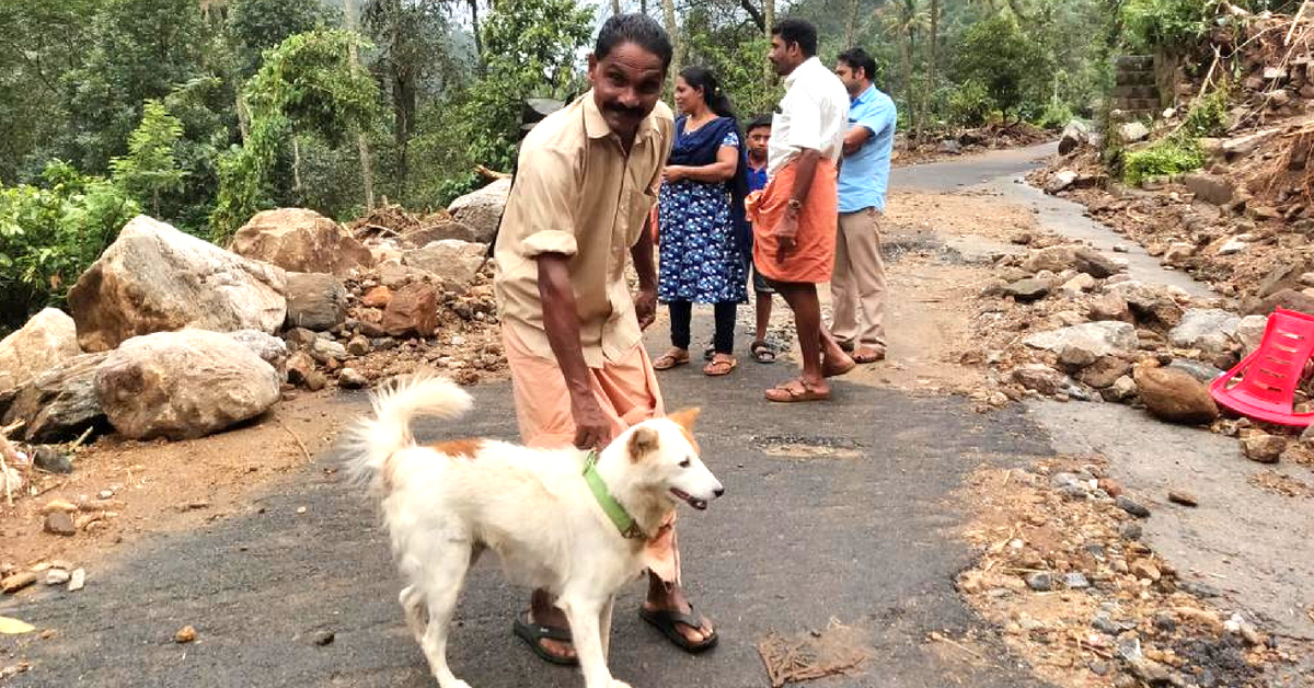 Rocky saved his family from a disastrous landslide, in Kerala. Image Credit: Sneha Koshy