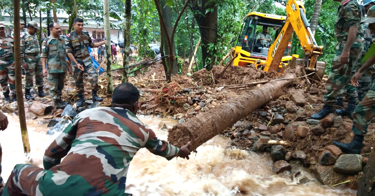 The rescue operations in Kerala are underway. Image Credit: Mohanlal