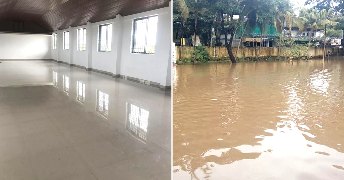 Victims of the Kerala flood left the shelter spotless after occupying it. Image Credit: Gopinath Parayil, Daniel Antony