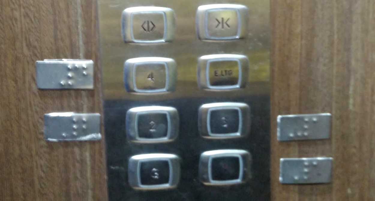 braille in elevators