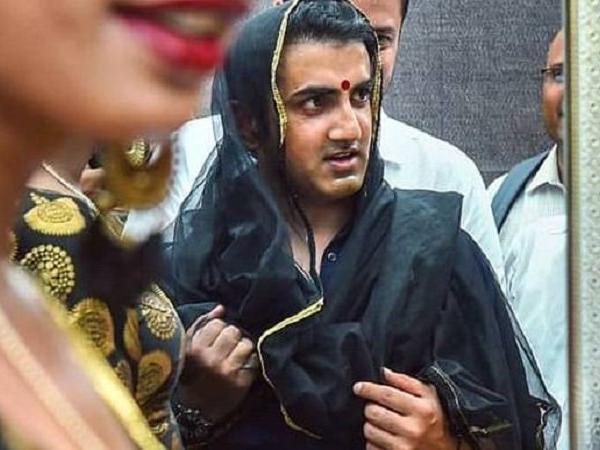 Cricketer - Gautam Gambhir - transgender - saree