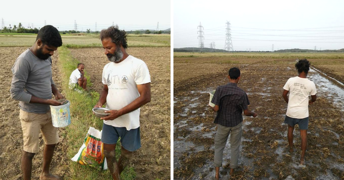 Dr Hari in his farm. 