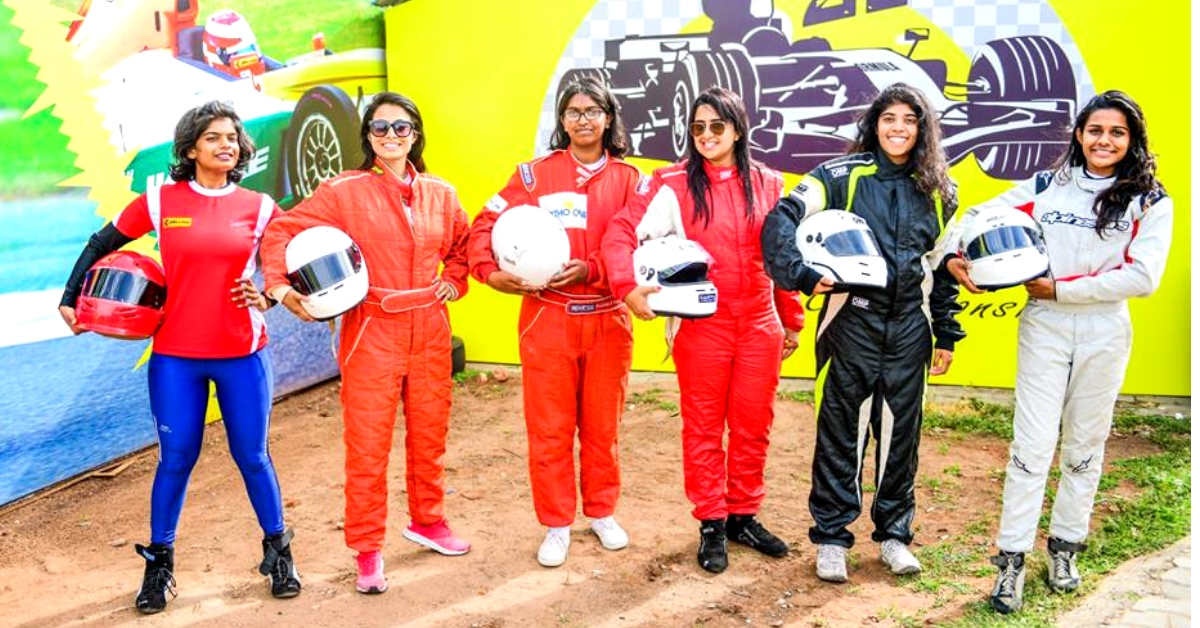 2 girls from Bengaluru are part of the squad of 6 all-women racers from India. Image Credit: JK Tyre Motorsport