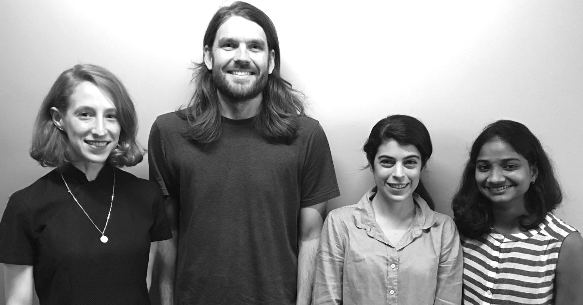 From Left to Right: Gina Ciancone, Daniel Cusworth, Alex Robinson and Ramya Pinnamaneni. (Source: Daniel Cusworth)