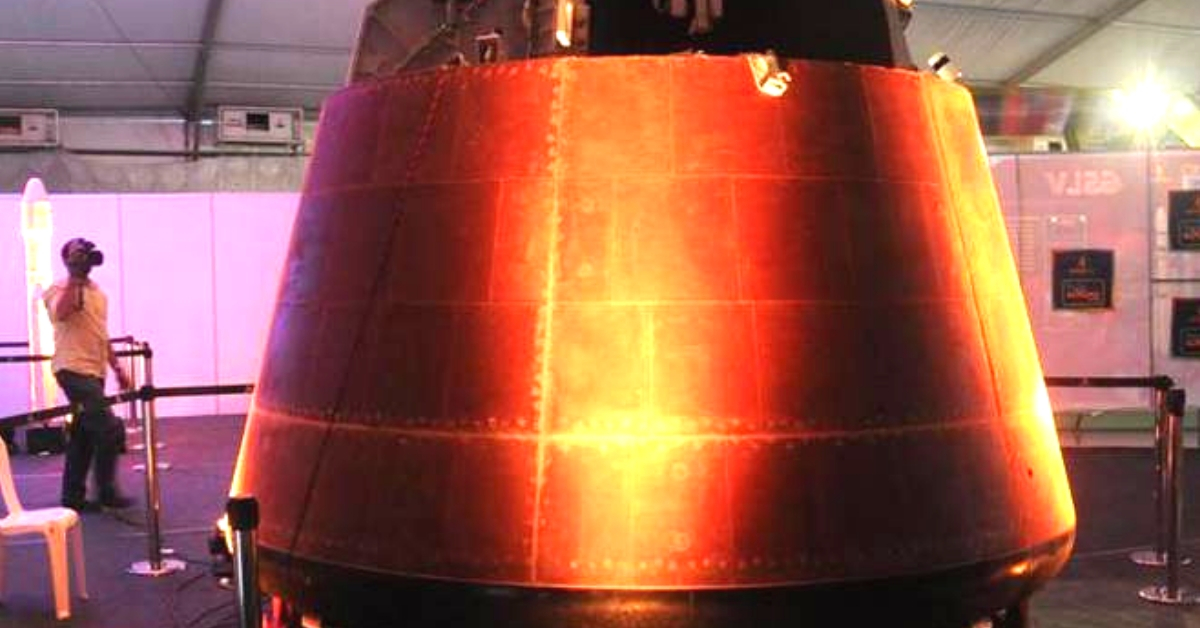 This is the capsule the ISRO plans to use for Gaganyaan. Image Credit: Next Generation Weapons Technology