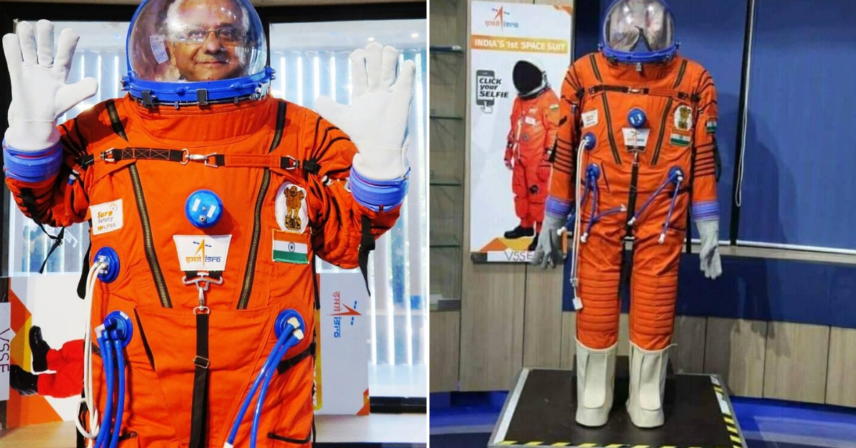 This is the suit that ISRO plans to use for Gaganyaan. Image credit: Biplab Haldar and Sayan Basu