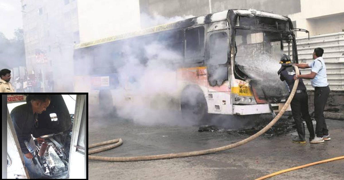 Off-Duty Firefighter Turns Hero, Acts Swiftly to Save 19 People Stuck in Burning Bus!