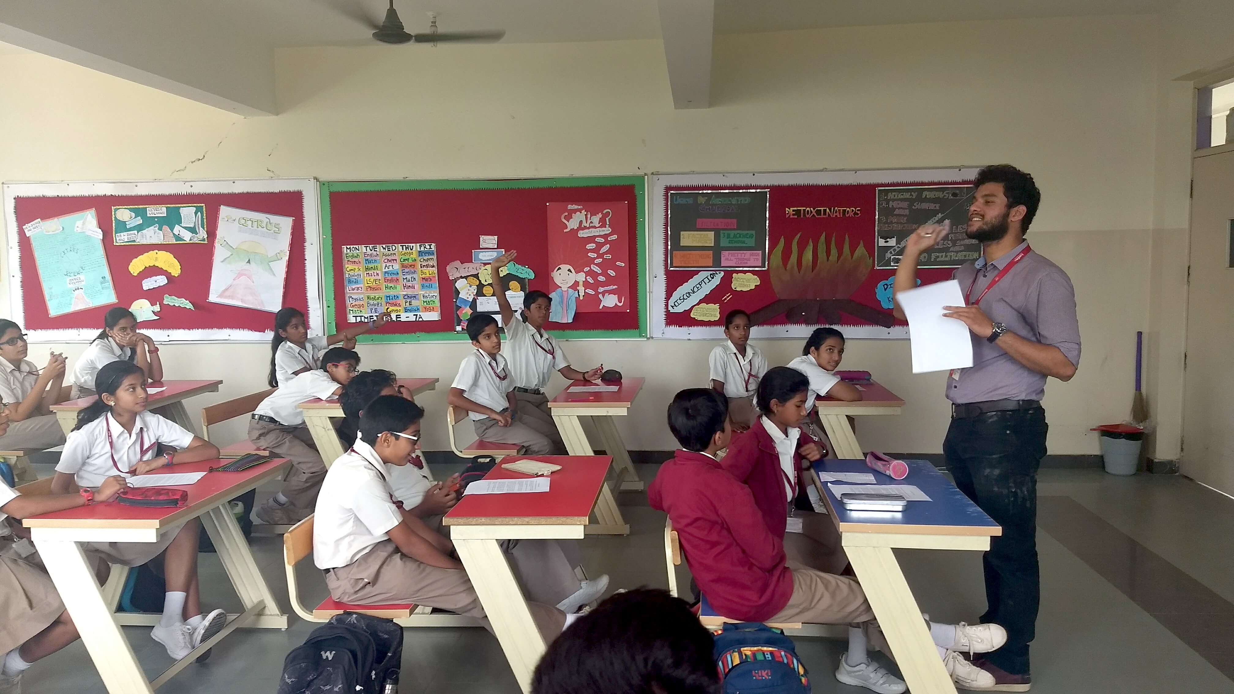 Conducting a session with school students. (Source: Better Plus Education)