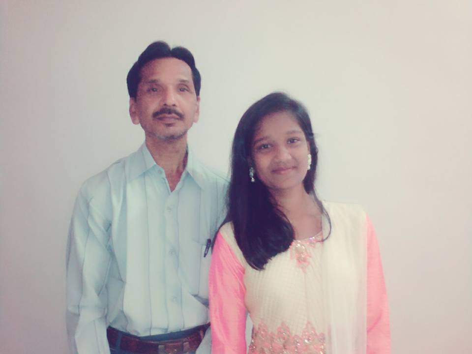 Devika Rotawan and her father Natwarlal. (Source: Facebook)