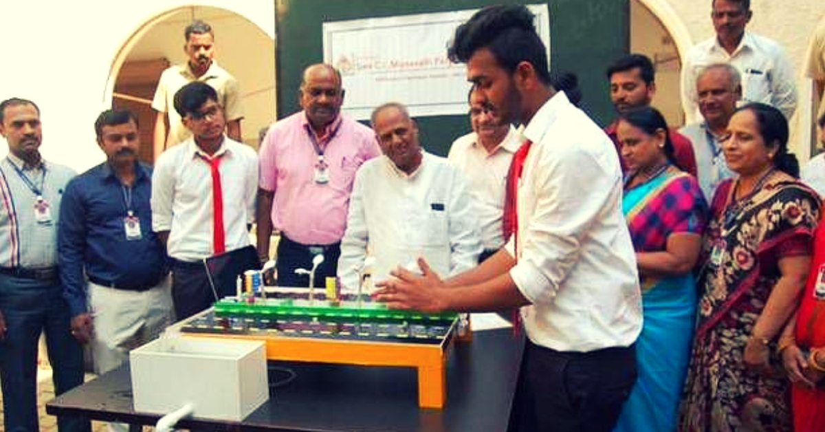 Students from the civil engineering department of KLE Society's C I Munavalli Polytechnic College in Hubballi have come up with a way to generate electricity from moving vehicles. (Source: Facebook)