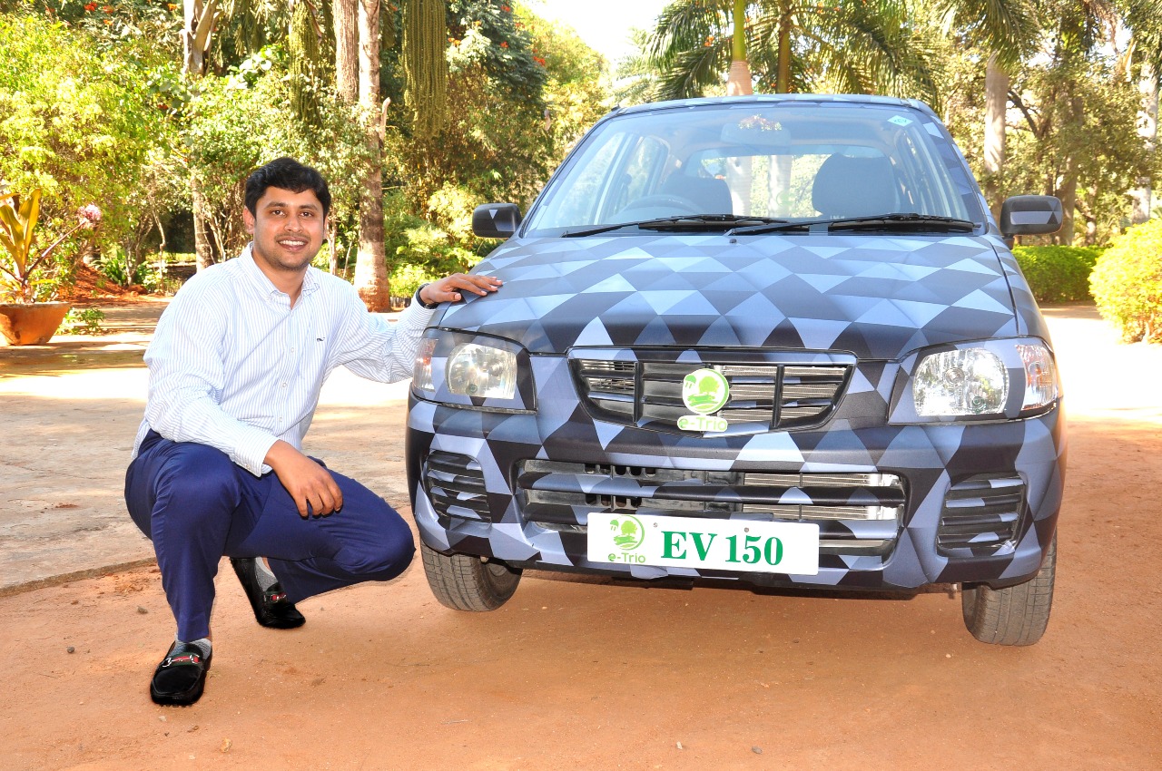 e-Trio's retrofitted electric Maruti Suzuki Alto. (Source: e-Trio)